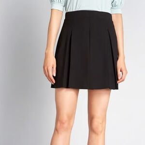 ModCloth A for Effortless Black Swing mini Skirt Size L